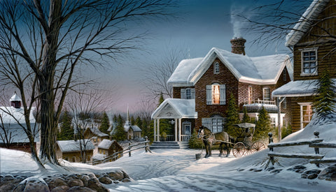 Terry Redlin House Call Doctor Print S/N with Cert 28 x 16