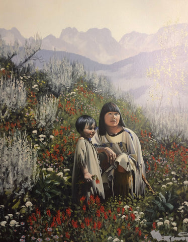 Roy Kerswill, The Forgotten Gift Native American Art Print (16X20)