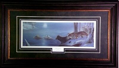 Erol Molnar The Crossing Wolve Print Framed-Free Shipping