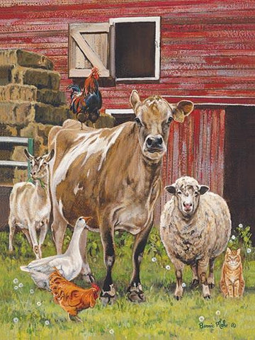 Mohr, Barnyardigans Goat, sheep, cow Chicken Print 12 x 16-FREE SHIPPING