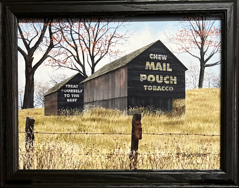 Billy Jacobs Treat Yourself Tobacco Barn  Art Print -Framed 18.5 x 14.5