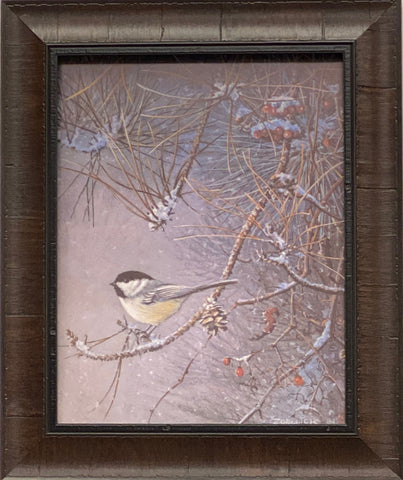 Scott Zoellick Chick A Dee Dee Art Print Framed 15 x 18