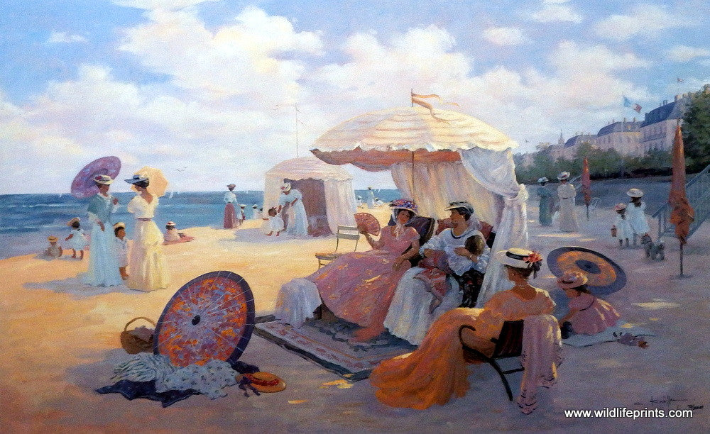 Christa Kieffer Victorian Beach Scene