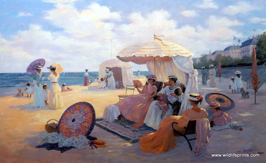 Christa Kieffer Victorian Beach Scene
