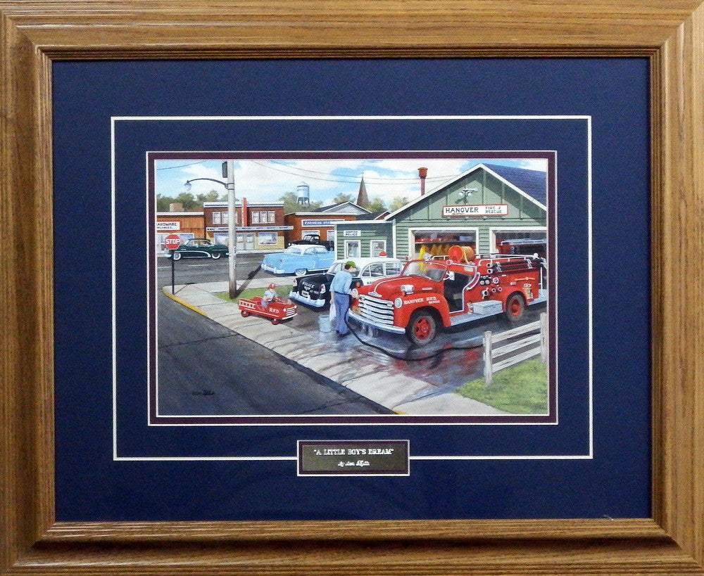 Ken Zylla A Little Boy's Dream- Framed