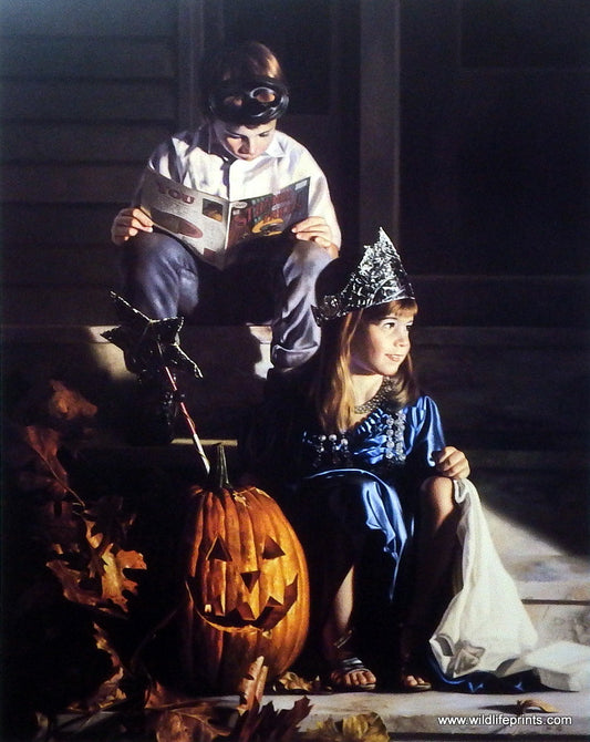 Bob Byerley Halloween Trick or Treat Children's Art Print