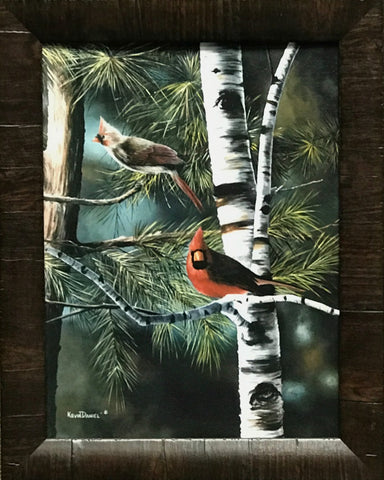 Kevin Daniel Touch of Red Cardinal Art Print-Framed