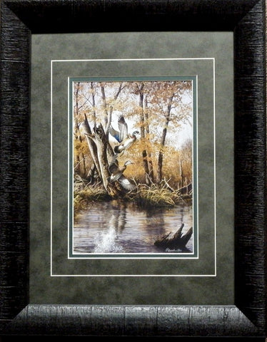 Richard Plasschaert Autumn Retreat Duck Print-Framed