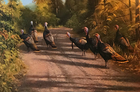 Gary Moss The Bachelor Party Wild Turkey  S/N Art Print