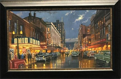 Dave Barnhouse A Night on the Town Canvas Art-Framed