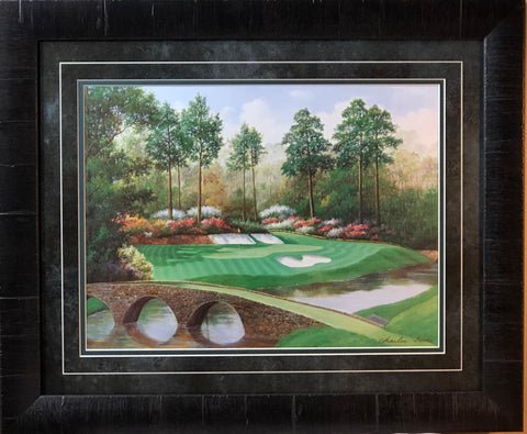 Charles Beck 12 Hole at Augusta Golden Bell Art Print