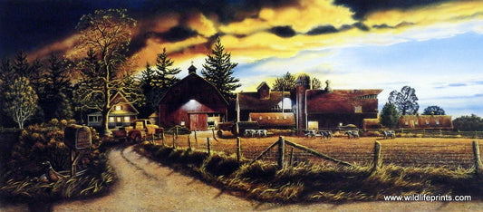 Doug Knutson Farm Chores Print