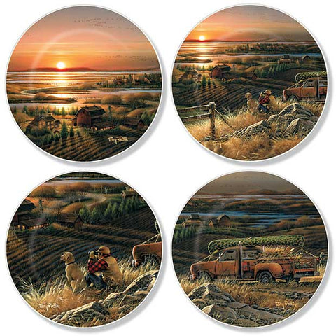 Mini Plate Set- Terry Redlin Best Friends