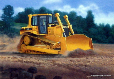 Charles Freitag Caterpillar Bulldozer Print