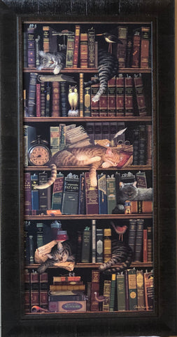 Charles Wyscocki Classic Tales Cat Kitten Art Print-Framed