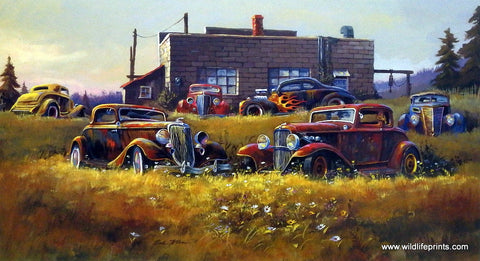 Dale Klee Vintage Racing Car Picture COOL SUMMER