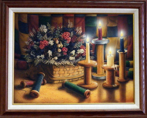Doug Knutson Original Painting COUNTRY CANDLES