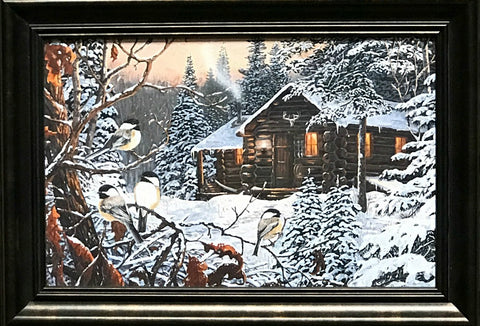 Terry Doughty Enchanted Woods Chickadee Art Print