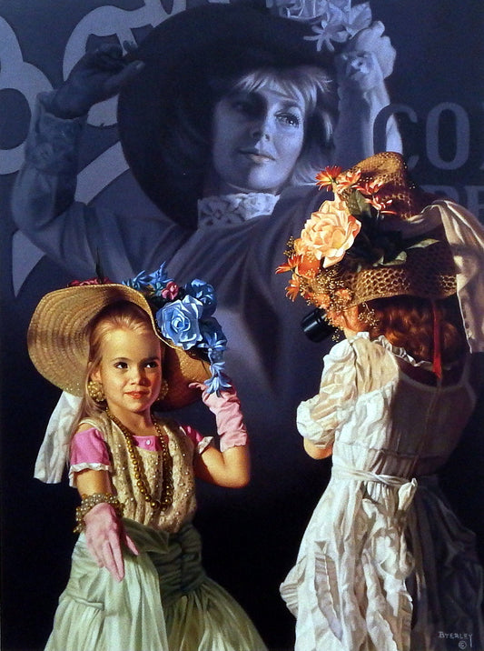 Bob Byerley Children's Print Girls Playing Dress Up