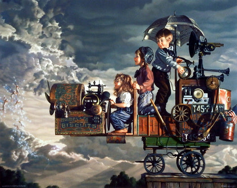Bob Byerley Children's Print about airplanes