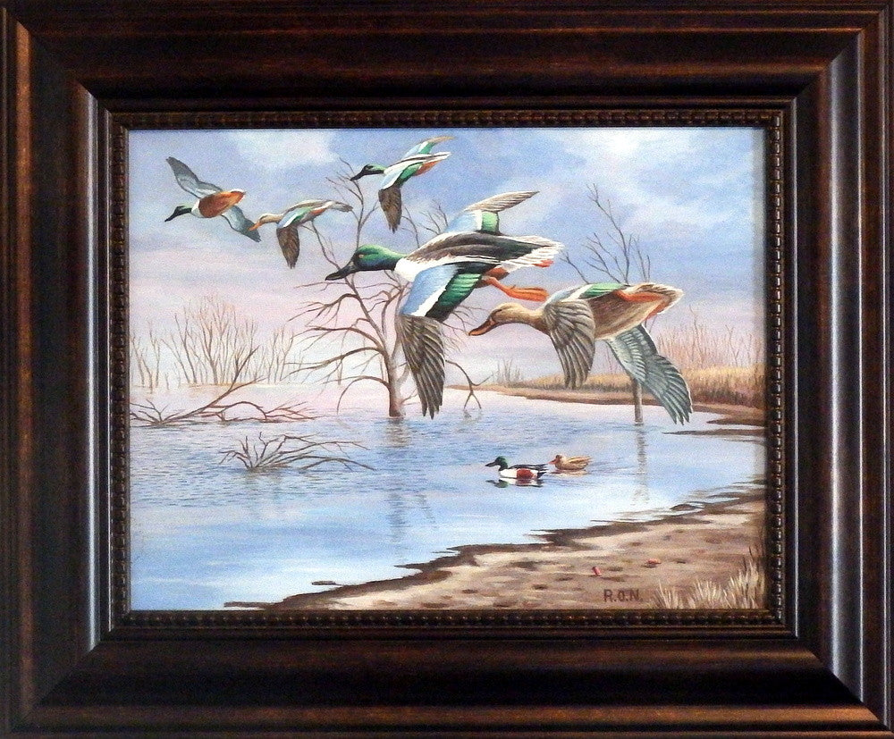 Ron Nelson Ducks in Flight Original