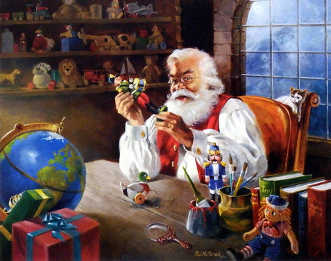 R.J. McDonald Santa's Approval Christmas Print