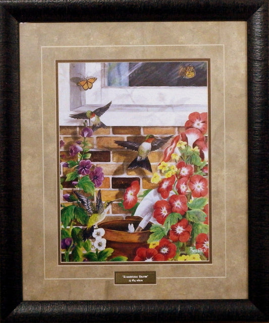 Ray Mertes Hummingbird Heaven-Framed