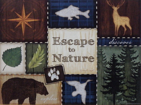 Jennifer Pugh Northwoods Print ESCAPE TO NATURE