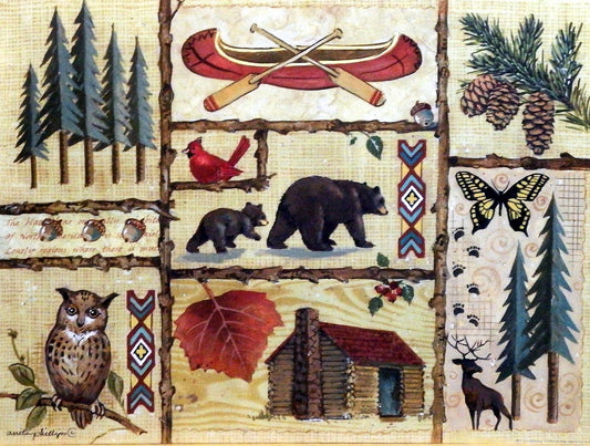 Anita Phillips Northwoods print THE JOY OF CAMPING