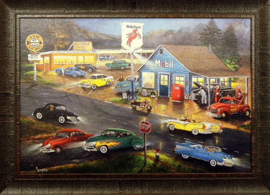 Ray Mertes Saturday Night-Framed