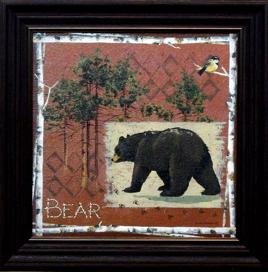 Anita Phillips Framed Northwoods Bear Print