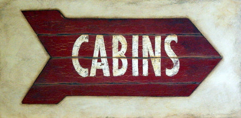 Stephanie Marrott Cabin Arrow Poster 16" x 8"