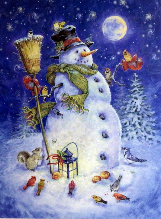 Donna Race Snowman's Feathered Fun