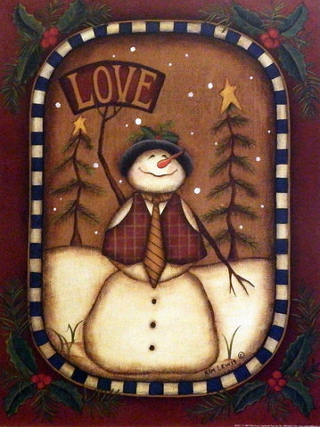 Kim Lewis Love Snowman