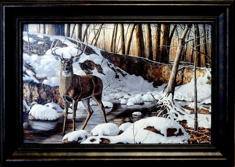 Jim Hansel "River Bottom Buck" Decorator framed Print