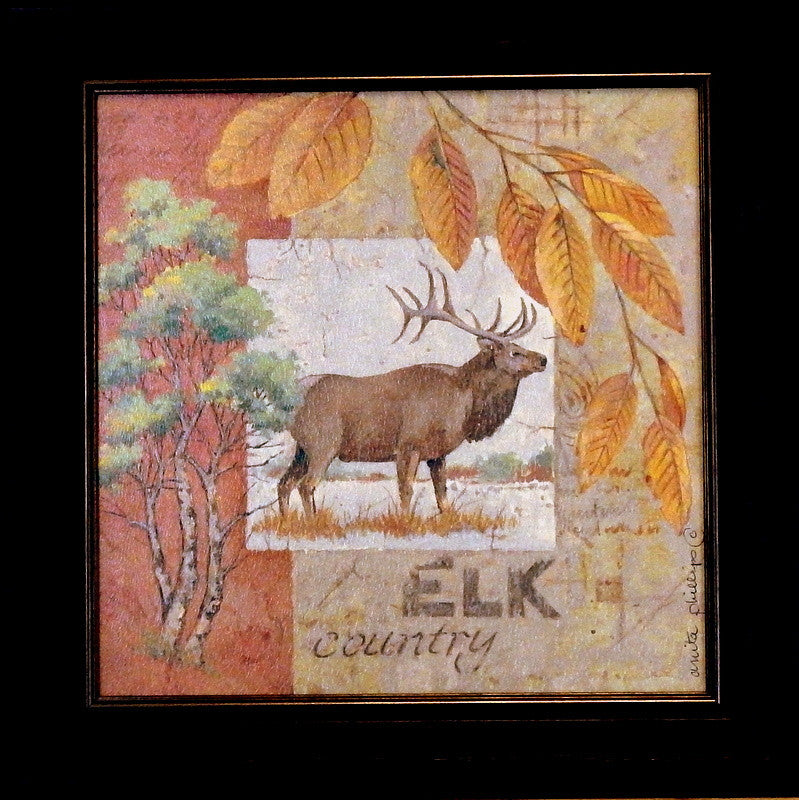 Anita Phillips Elk Country-Framed