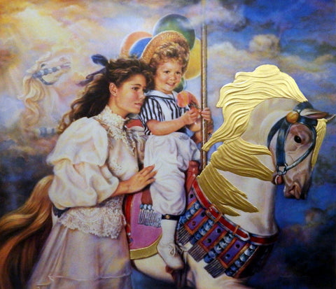 Sandra Kuck Memories Horse Girl Print