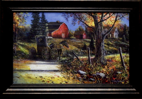 Jim Hansel Country Roads Decorator-Framed
