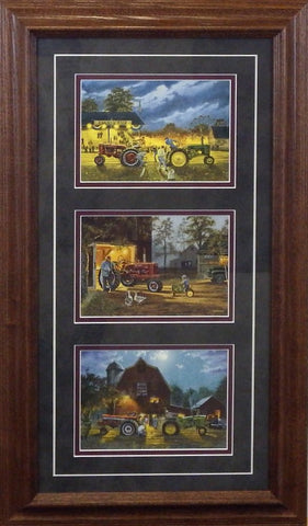 Dave Barnhouse Tractor Trilogy Small - Framed