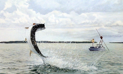 Peter Corbin First Run Fishing Print