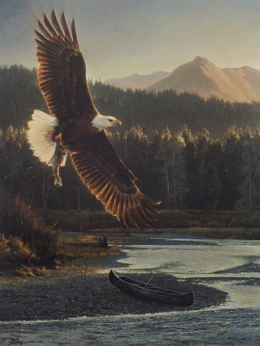 Nancy Glazier The Fisherman Eagle Print-Signed