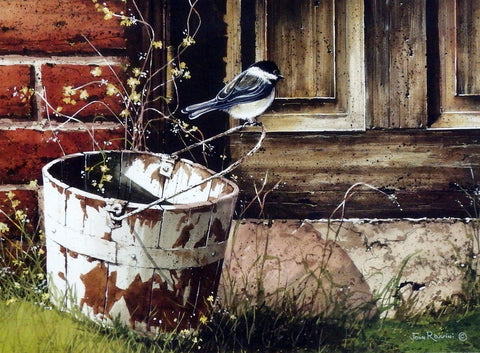 John Rossini Chickadee at the Door