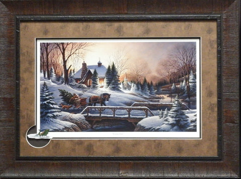 Terry Redlin Heading Home with Cameo-Framed 27.5 x 20.5