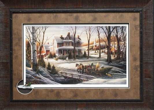 Terry Redlin Homeward Bound with Cameo-Framed 27.5 x 20.5