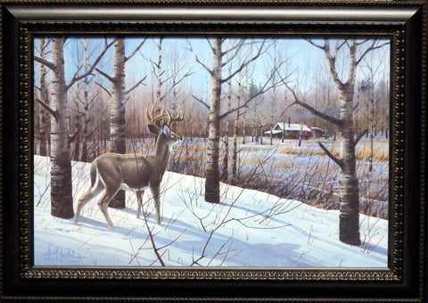 Les Kouba Deer Camp-Framed