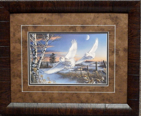 James Meger Crecendo Snowy Owl Print-Framed