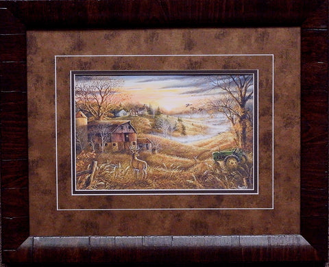Ray Mertes Three's a crowd Deer Print-Framed