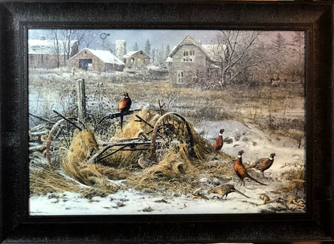 Scott Zoellick Days Gone By Pheasant Farm Art Print- Framed