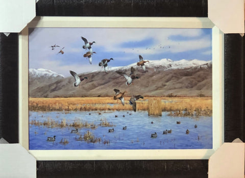 James Killen Doug's Mallard Alley Canvas Duck Hunting Art Print-Framed