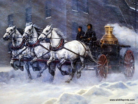 Chris Cummings Old Time horse driven Fire Wagon 